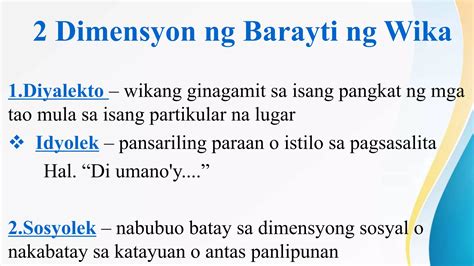 Barayti Ng Wika – Wika101.ph.